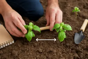 Qual è la distanza giusta tra le piante di basilico? Previeni i raccolti scarsi