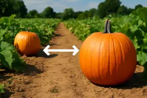 Coltivazione di zucche in estate: il dettaglio sulla distanza che garantisce frutti enormi