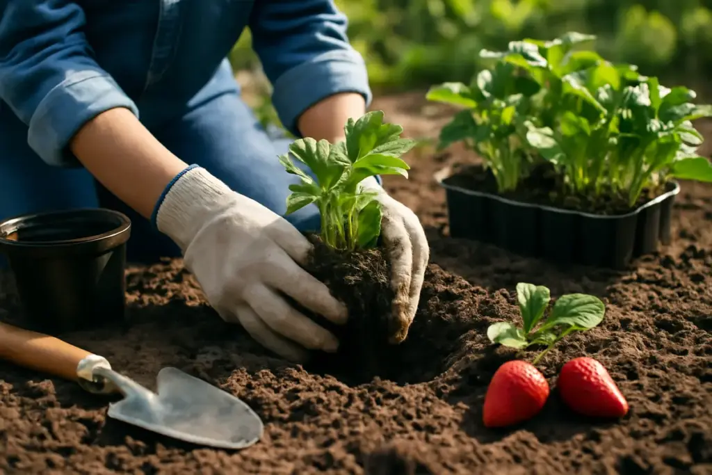 Pianta le fragole in primavera: il consiglio per ottenere frutti dolci e numerosi senza errori
