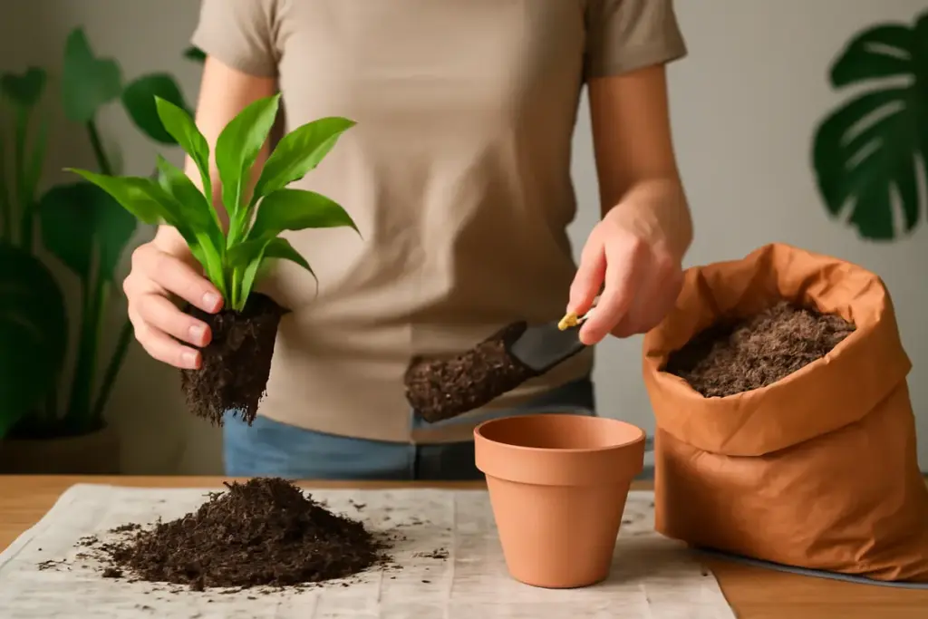 Terriccio per piante d’appartamento: quale usare per evitare ristagni d’acqua