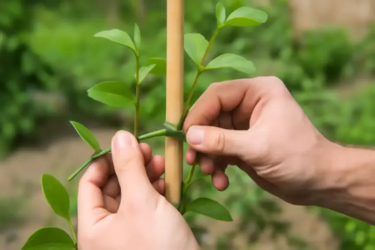 Come si fissano i tutori alle piante rampicanti? Impedisci danni da vento con questa accortezza pratica